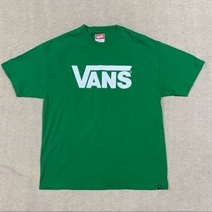 VANS Mens Logo T-shirt Kelly Green Size XL Since 1966. Excellent condition.